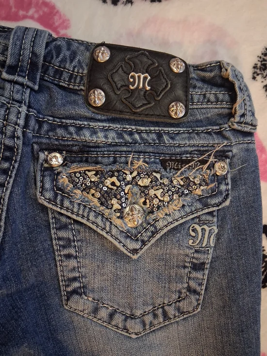 MISS ME cheetah print jeans - Picture 6 of 6